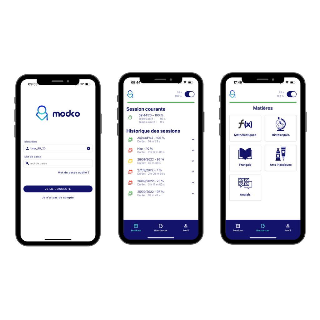 ModCo : interface mobile pour les élèves